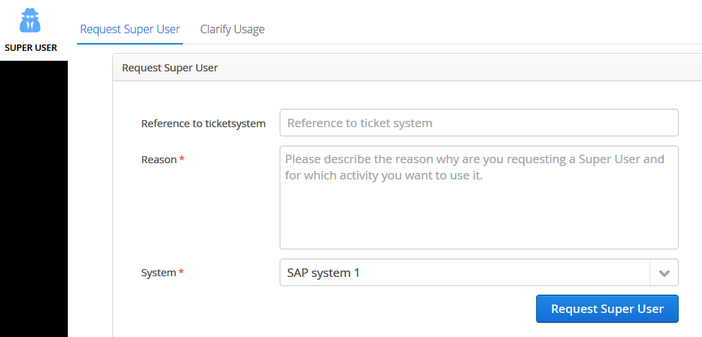 Superuser-Management for SAP